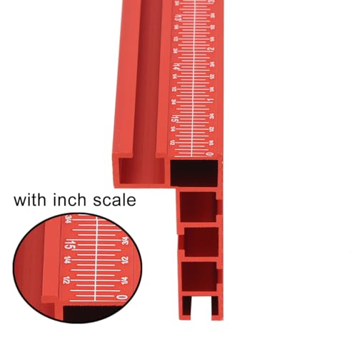 Precision Miter Gauge System Aluminum Alloy Table Saw Miter Gauge with Miter Fence and a Repetitive Cut Flip Stop for Table Saw (Miter Gauge & Fence JCFANTS