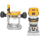 DEWALT Router Fixed/Plunge Base Kit, Variable Speed, 1.25-HP Max Torque (DWP611PK) DEWALT
