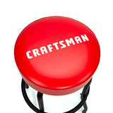Craftsman Fixed Height Work Shop Stool, 28.5-inches Tall, Rip-Resistant Padded Vinyl Seat, 300-lb Capacity, 360-degree Footrest, Non-Marring Feet Craftsman