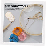 VILLCASE 3 Sets Embroidery Material Pack Punch Needle Embroidery Kits Beginner Embroidery kit Unfinished Stitchwork Art Craft kit for Kids Handy VILLCASE