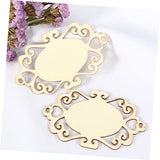 Anneome 5pcs Wedding Decor Unfinished Wood Shapes Wooden Slices Blank Wooden Hanging Heart Decorations Embellishments for Crafting Wood Decor Anneome