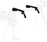 POWERTEC MT4000MBA Miter Saw Stand Mounting Brackets, Set of 2, Fits Ryobi, Black and Decker, Craftsman, and Kobalt Miter Saw Stand POWERTEC
