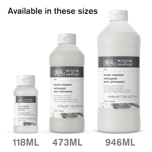 Winsor & Newton Brush Cleaner & Restorer, 32.0-oz Bottle Winsor & Newton