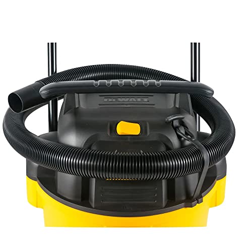 DeWALT 14 Gallon Poly Wet/Dry Vacuum, 6 Horse Power 120V for Jobsite /Industry, Yellow ,DXV14P - WoodArtSupply