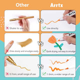 Arrtx 36 Colors Acrylic Marker for Rock Painting, Extra Brush Tip Paint Markers, Art Supplies, Fabric Paint, Fabric Markers, Paint Pen, Art Markers, Arrtx