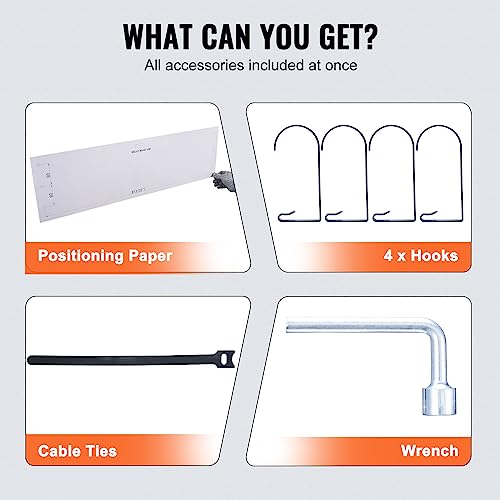 VEVOR Garage Shelving Wall Mounted, 1 x 4 ft Heavy Duty Garage Wall Shelves, 400 lbs Load Capacity Garage Storage Rack Floating Shelves, 2 Pack, VEVOR