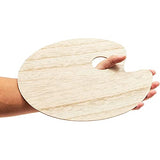 Bright Creations Unfinished Wood Oval Painting Palette (12 x 8 in, 12 Pack) Bright Creations