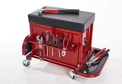 Sharper Image Rolling Toolbox Stool by Sharper Image Sharper Image