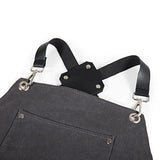 LEGACY - a Picnic Time brand Collins Mixologist Apron Waxed Canvas with Corkscrew and Bottle Opener, One Size, Gray with Black Accents PICNIC TIME