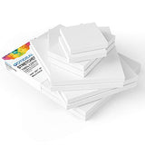GOTIDEAL Stretched Canvas, Multi Pack 4x4", 5x7", 8x10",9x12", 11x14" Set of 10, Primed White - 100% Cotton Artist Canvas Boards for Painting, GOTIDEAL