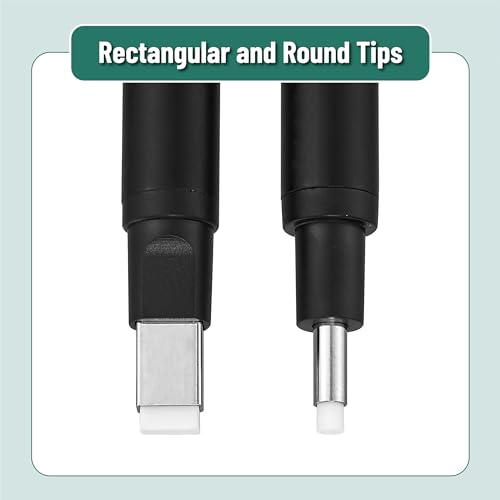 Mr. Pen- Pen Style Eraser, 2 Pack, Square & Round Tip, Eraser Pen, Pencil Erasers, Eraser Pencil, Art Erasers for Drawing Erasers for Drawing, Mr. Pen