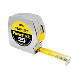 Stanley 33425 Powerlock II Power Return Rule, 1-Inch x 25ft, Chrome/Yellow Stanley