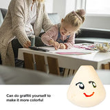 50Pcs Wood Beads Cone Shape Round Unfinished Wooden Loose Beads Wood Spacer Beads for Crafts DIY Jewelry Making Decoration Hztyyier