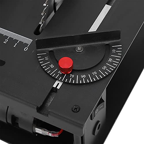 Mini Table Saw, 100W Electric Portable Desktop Circular Saw Household DIY Hobby Table Saw 0-90 Angle Wood Cutting Tools for Woodworking Crafts Ejoyous