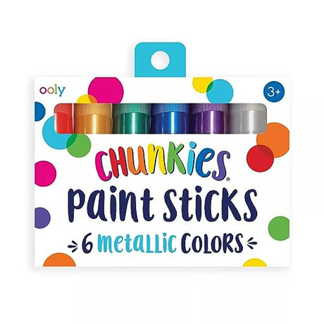 OOLY Chunkies Twistable Tempera Paint Sticks For Kids, No Mess Kids Art Supplies for Kids 4-6, Mess Free Coloring for Toddlers, Classroom Supplie for Ooly