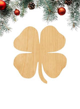 3 Pcs Clover Supply 3" Wooden Shape Ornaments Unique Unpainted Smooth Surface Unfinished Laser Cutout Wood Sheets Boards for Crafts 1/8 Inch Thick Generic