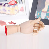 Greatstar 12" Art Mannequin Hand,Wooden Flexible Left/Right Hand for Home Office Desk Joints Kids Children Toys Gift For Drawing, Sketching, Painting Greatstar
