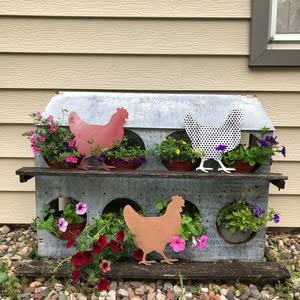 Unfinished Wood Hen Chicken Shape - Farm Animal - Craft - up to 24" DIY 7" / 1/8" 24 Hour Crafts