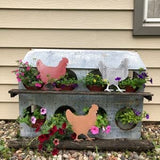 Unfinished Wood Hen Chicken Shape - Farm Animal - Craft - up to 24" DIY 7" / 1/8" 24 Hour Crafts