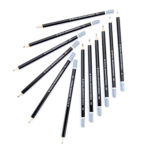 Royal & Langnickel SPEN-12 Essentials Sketching Pencil Set, 12-Piece - WoodArtSupply