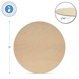 Wood Discs for Crafts, Blank Tokens, or Wooden Coins, 3 x 1/16 inch, Pack of 100 Unfinished Wood Circles, by Woodpeckers Woodpeckers
