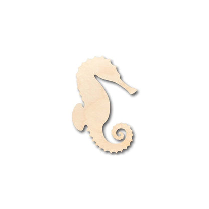 Unfinished Wood Seahorse Shape - Ocean - Nursery - Craft - up to 24" DIY 4" / 1/4" - WoodArtSupply