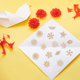 TOYANDONA 200pcs DIY Graffiti Wood Chips Wood Cutouts for Crafts Unfinished Wood Cutouts Wooden Shapes to Paint Flowers Fall Leaves for Crafts TOYANDONA