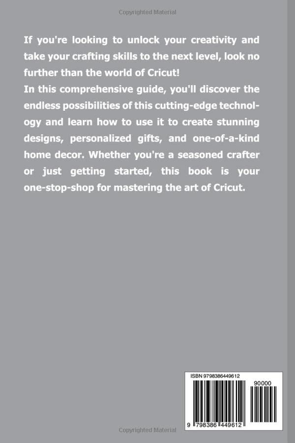 CRICUT Book for Beginners 2023: A Comprehensive Step-By-Step Guide to Master Cricut Machines, Design Space with DIY Projects WoodArtSupply