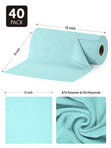 Fantasticlean Microfiber Cleaning Cloth Roll -40 Pack, Tear Away Towels, 12" x 12", Reusable and Washable Rags, for Auto, House, Shop, Garage or Fantasticlean