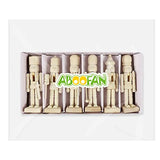 ABOOFAN 6Pcs Christmas Wooden Unfinished Nutcracker Figurines DIY Blank Unpainted Nutcracker Puppet Walnut Soldier Ornament Decoration ABOOFAN