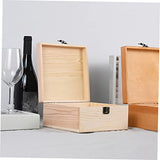 FUNOMOCYA Box Jewelry Organizer Tray Decorative Case Ornament Container Wood Desktop Organizer Tea Bag Container Unfinished Unpainted Chest Treasure FUNOMOCYA