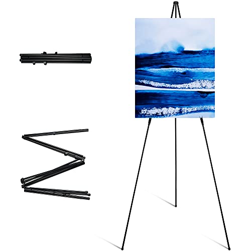 ARTIFY 63" Instant Display Sign Easel Stand, Tripod for Wedding Sign, Posters, Paintings,Canvas and Poster Board, Portable Display Stand for Home - WoodArtSupply