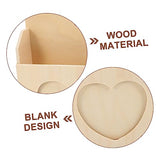 MAGICLULU 4 Pcs Love Envelope Box Kids Educational Toy Stationery Holder Woody Toy Kids Pencils Unfinished Wooden Mailbox Unfinished Wood Crates MAGICLULU