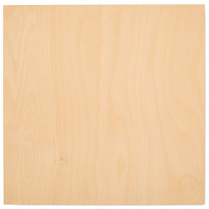 6 mm Baltic Birch Plywood 1/4 x 12 x 12 Inch, Box of 1 B/BB Grade Craft Wood, Stronger Than Basswood Sheets, for Laser, CNC Cutting and Wood Burning,