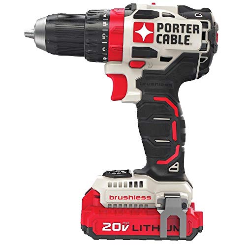 PORTER-CABLE 20V MAX* Cordless Drill / Driver Kit, 1/2-Inch (PCCK607LB) PORTER-CABLE