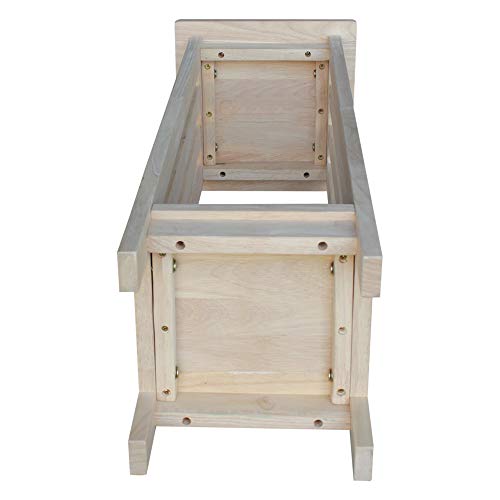 IC International Concepts 3069 Plant Stand Table, 36", Unfinished IC International Concepts