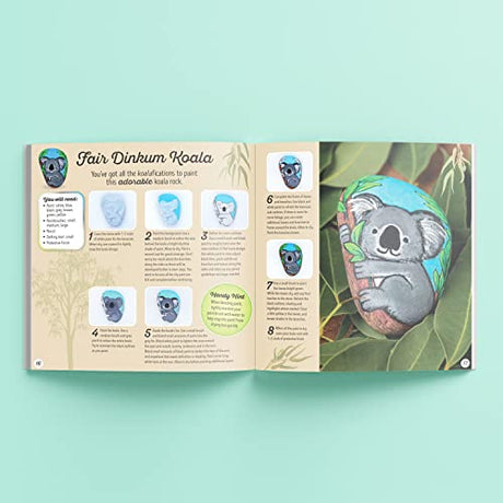 Hinkler Animal Rock Painting Box Set - DIY Rock Painting for Adults - Rocks, Brush, Paint Included - Mandala Stone Artist - Create Rock Artwork at Hinkler