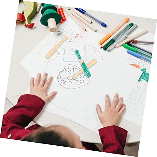 jojofuny 20pcs Wooden Projects Crafts Unfinished Keychain for Graffiti DIY Mini Bat Scrapbooking Sports Action Ball Unpainted Favors Tools Supplies jojofuny