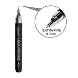 ZEYAR Liquid Chrome Marker Paint Marker, Silver Mirror Pen for smooth surfaces, High-gloss Mirrored display effects, Needle Extra Fine (3) ZEYAR