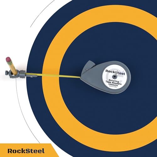 Roto Tape Compass | Rotating Tape Measure Beam Compass Alternative Circle Drawing Tool to Draw Arcs (Not 2 inches Short!) - WoodArtSupply