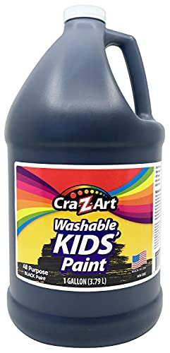 Cra-Z-Art Washable Poster Paint Black 1 Gallon, 128 Ounce (Pack of 1) - WoodArtSupply