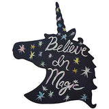 Unicorn Head Cutout Unfinished Wood Nursery Kids Decor Birthday Party Mystical Door Hanger MDF Shape Canvas Style 1 Diverse Woodworking