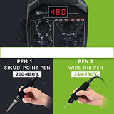 U.S. SOLID Wood Burning Kit Tool Station Dual Pyrography Pen Burner for Adults 2-in-1 Solid-Point 200℃~480℃ w/Temp Display and Wire-Nib 250℃~750℃with U.S. Solid