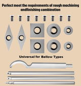 8Pcs Tungsten Carbide Cutters Inserts Set for Wood Lathe Turning Tools, WenCrew Universal Carbide Tip Tipped Cutter Tool Accessories(Included 11mm WenCrew