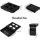 Navtcow Under Desk Drawer Storage Organizer - 2 Pack (Large and Small) Black - (Please Note - Drawer Size/No Lip Under Desktop) - 2 Installation Navtcow