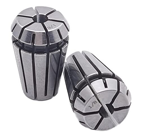 2pcs ER11 1/8 inch Spring Collet Precision Mill Chuck Collet CNC Engraving Machine & Router Milling Lathe Tool Holder (2pcs ER11 1/8) Atoptool