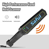 Handheld Metal Detector Security Portable Adjustable Sensitivity Sound Vibration Alerts Detects Weapons Knivers Screw Scanner Detects LQMEILI