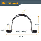 POWERTEC 70343 Hangers for 4" Dust Collection Hose and Pipe, 5 PK POWERTEC