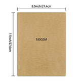 Kraft Paper,Kraft Cardstock for Arts, Crafts, Office, 70 Sheets 8.5 x 11 Inches 180GSM Kraft Paper QYH