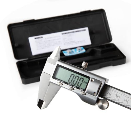 SCITOOLS All-Metal Digital Caliper 0-8"Measuring Tool, Micrometer Caliper with Auto-Off Feature, Interchangeable Between inches and millimeters for SCITOOLS